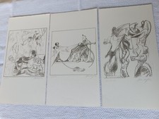 BASAGLIA  VITTORIO TRITTICO DI  LITOGRAFIE  FIRMATE  E  NUMERATE