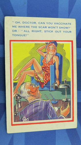Saucy comic postcard 1950s - comic,