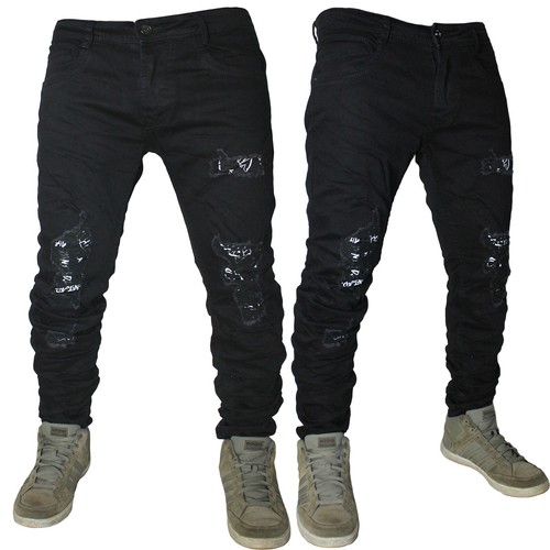 Jeans uomo denim - denim, nero