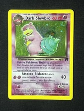 Pokemon Dark Slowbro 12/82 Team Rocket Rara Holo Wizards ITA ?swirl