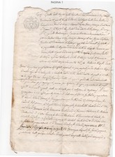 GUGLIONESI CAMPOBASSO REGNO DELLE DUE SICILIE MANOSCRITTO 1843