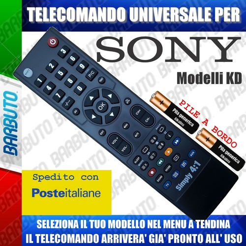 Telecomando universal sony - universal, kd-