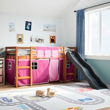 Letto a Soppalco con Tende