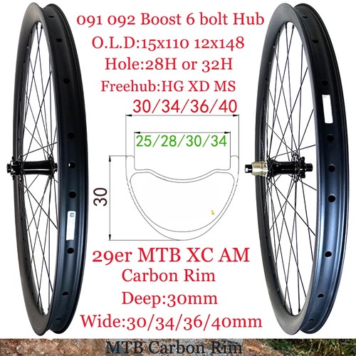 Set ruote carbonio bicicletta