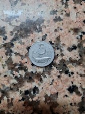 Moneta antica 5 lire del 1952