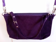 POCHETTE CARPISA SCAMOSCIATO VIOLA NUOVA - LEGGI DESCRIZIONE