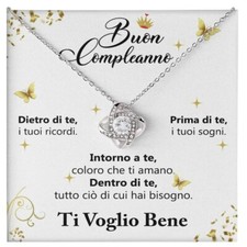 Collana Donna Età Regalo Compleanno per lei - Cofanetto con DEDICA incluso