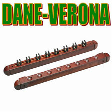 PORTASTECCHE da MURO x8 Stecche da Biliardo in Mogano