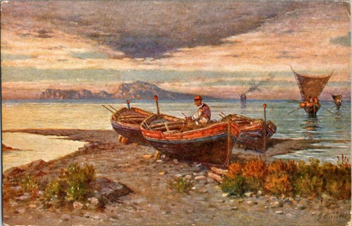 Cartolina capri napoli g - cartolina,