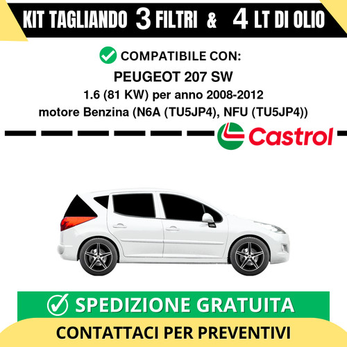 Tagliando per peugeot 207 - per,