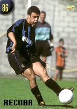 card Mundicromo 2000 etichetta nera #86 Recoba Inter