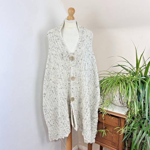 Poncho lavorato mano - poncho, a