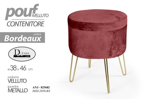 Pouf contenitore poggiapiedi - contenitore,