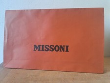 Missoni Busta Borsa Shopper Carta '90 Collezione Moda 