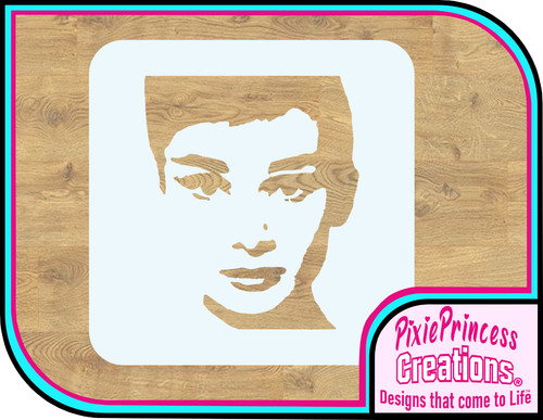 Stencil una ragazza bella - una,