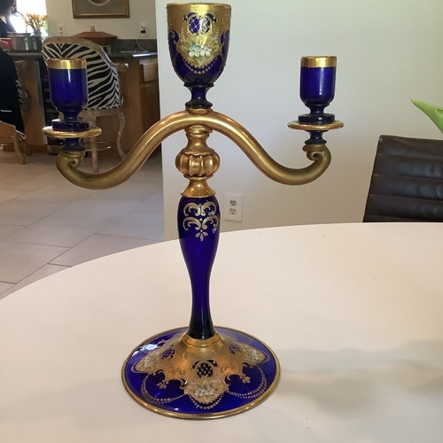 Candelabra veneziana vetro - candelabra, in