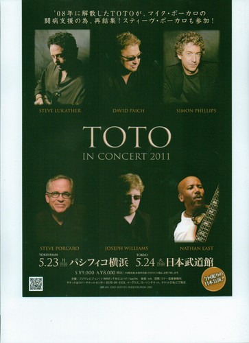 Toto 2011 tour original - toto,