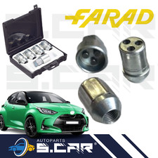 FARAD kit 4 Dadi Antifurto Per Toyota Yaris Con Cerchi In Lega StilBull 382
