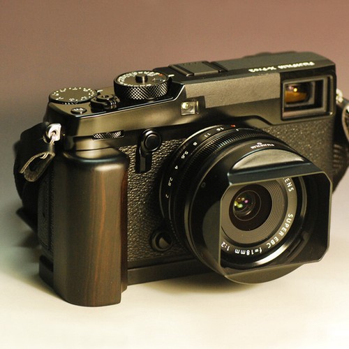 Fotocamera legno ebano noce - ebano,