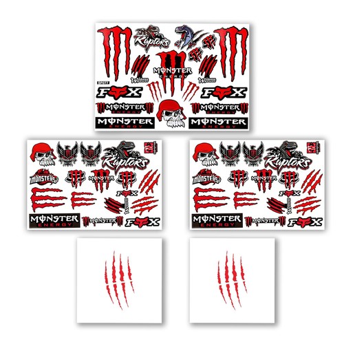 Pezzi adesivi monster - adesivi,