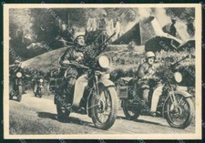 Militari Propaganda Seconda Guerra Mondiale Motociclette Alpini FG cartolina XF7508