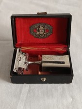 Vintage Rasoio Ever Ready 1924 Style SE Safety Razor Set + Box Legno