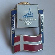 Spilla Olimpiadi Torino 2006 - Denmark Flag