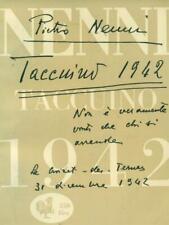 TACCUINO 1942 PRIMA EDIZIONE  NENNI PIETRO EDIZIONI AVANTI! 1955 IL GALLO