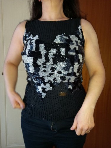 Stupendo top elegante perline - top,
