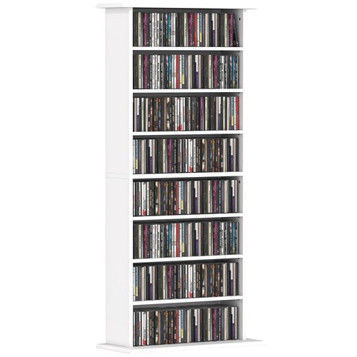 Homcom mobile porta - cd, con