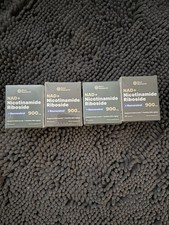 Confezione 4 Reus Research NAD + Nicotinamide Riboside Resveratrolo 80 Capsule NUOVE