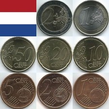 Monete euro Olanda dal 1999 al