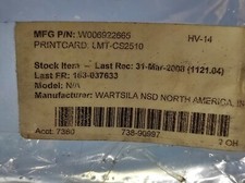 Carta stampata Wartsila W006922665 LMT-CS2510 PCB EVIC ET 100200.0