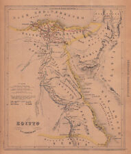 Egitto Antica Carta Geografica