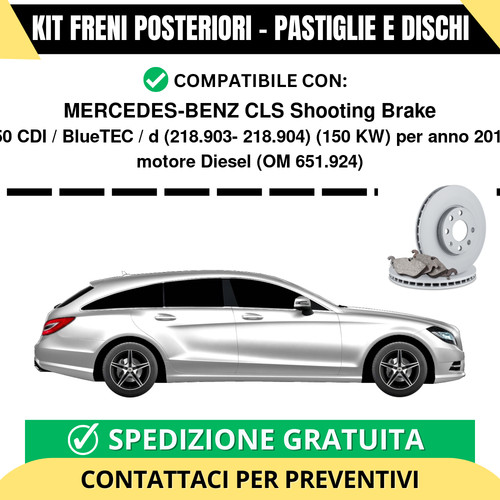 Kit freni posteriori - freni, per