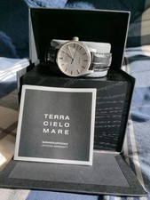 Terra Cielo Mare - Modello: Milano 40 Argento - orologio automatico Completo 