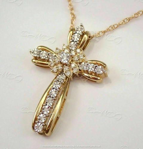 Ciondolo croce diamante 50 - croce,