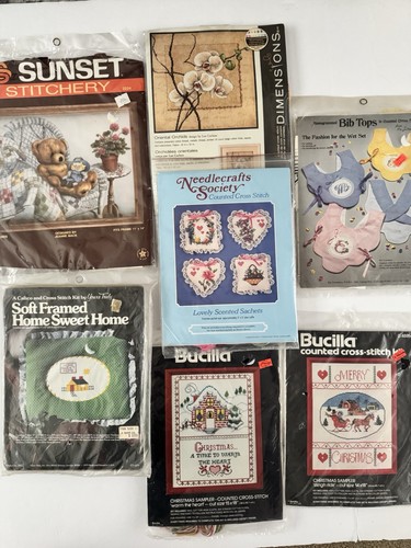 Lotto kit punto croce - , vintage