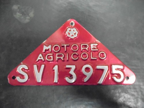 Targa epoca agricola uma - targa,
