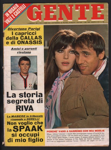 Gente 1970 celentano - 6/1970, claudia
