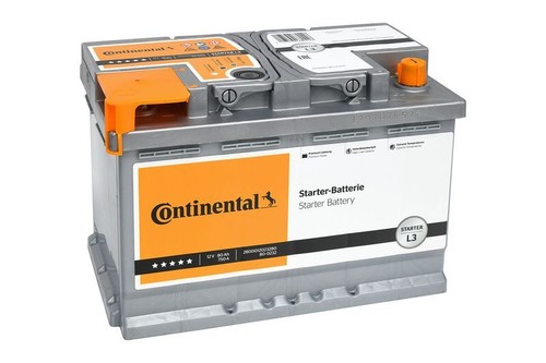 Batteria auto continental 80ah - batteria,