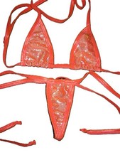 Set mini bikini arancione
