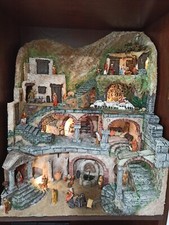 Presepe artigianale dipinto - presepe,