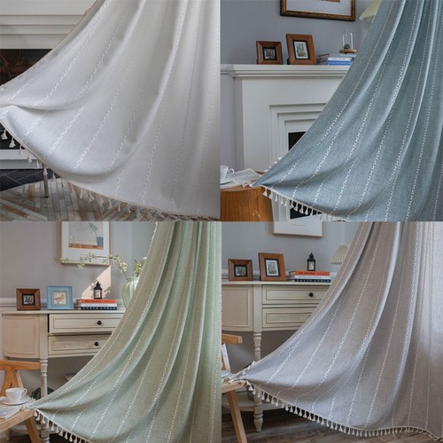 Tenda rustica ricamata - , righe