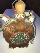 borraccia fiaschetta  vintage pelosa