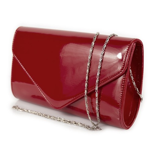 Pochette vernice lucida donna