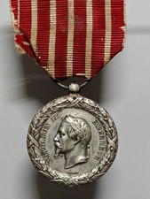 Medaglia Campagne D'Italia 1859 Incisione Al Bordo, Napoleone III Opus Barre