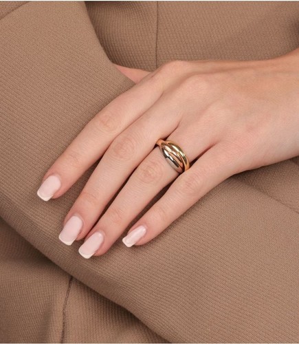 Anello cartier trinity oro - anello,