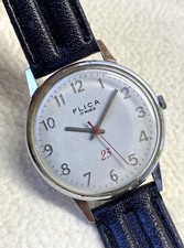 Orologio Vintage Flica 23 17 Rubini Numeri Arabi Swiss Made Flica 3660 Stailess