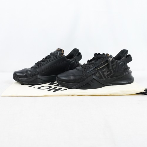 Fendi flow leather sneakers - leather, in